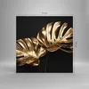 Bilder auf glas - Einteilig - Golden Blätter Monster - Produktbild-Vorschau 3