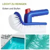 Schwimmbad-Bodenbürste mit Drehgriff – Effektives Pool Produktbild-Vorschau 2