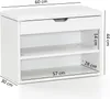 Schuhbank SOFIA mit Sitzfläche Weiß Garderoben-Bank Holz 60 Produktbild-Vorschau 3