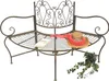 DanDiBo Baumbank Metall wetterfest Braun 135 cm 3-Sitzer Produktbild-Vorschau 1