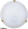 Plafond verre 30 cm E27 1x60W verre blanc albâtre rond Voir les images du produit 1