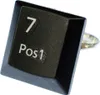 Sieben Pos1 Tastaturring PC Zeichen Taste Ring Miniblings Produktbild-Vorschau 1