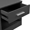 [en.casa]® Table de chevet, gris, 1 tiroir et 1 étagère, Voir les images du produit 4