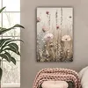 Leinwand Bilder 60x90 cm - Blumen - Rosa - Modern - Beige, Produktbild-Vorschau 2