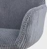 HOMLA PEMA Kordstuhl dunkelgrau 56x60x82 cm Produktbild-Vorschau 4