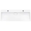 Lavabo in mineralmarmo 120x46x11 cm bianco Anteprima dell’immagine prodotto 4