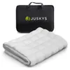Juskys Gewichtsdecke 135x200 – weiß, schwere Therapiedecke Produktbild-Vorschau 8