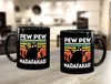 Kaffee-Tasse mit Spruch Pew Pew Madafakas! schwarze Katze Produktbild-Vorschau 3