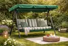 Hollywoodschaukel Dachbezug 200 x 145 cm Grün Wasserdicht | Produktbild-Vorschau 5