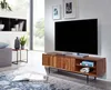 Table en bois massif de sheesham 123x42x35 cm tv commode à Voir les images du produit 2
