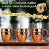 Moscow Mule Becher 6er Set Edelstahl Cocktail Glühwein Produktbild-Vorschau 3