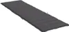A single dark gray sun lounger cushion laid out on a white background. Náhľad obrázku produktu