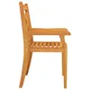 A side view of a wooden chair. Produktbild-Vorschau