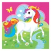 Amscan Einhorn Servietten 33x33cm 20 Stück Produktbild-Vorschau 2
