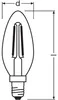 Osram Filament LED Lampe E14 Kerze 2.5W ersetzt Produktbild-Vorschau 6