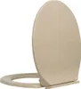 vidaXL Toilettensitz mit Absenkautomatik Beige Oval Produktbild-Vorschau 3