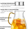 Karaffe aus Borosilikatglas mit Deckel und Ausgießer-2L Produktbild-Vorschau 5