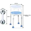 TWOLIIN Tabouret de douche pivotant à 360° Hauteur réglable Voir les images du produit 2