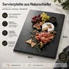 6er Set 30x20cm Schieferplatte grau, Servierplatte Produktbild-Vorschau 2