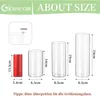 Glasseam Zylinder Vase Glas Klar, Blumenvase Modern 6 Stück Produktbild-Vorschau 2