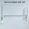 2 Stück（Mit 80CM langer Stange） Aluminium Kleiderhaken Produktbild-Vorschau 7