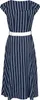 Voodoo Vixen Mittellanges Kleid Damen Stripe Wide Collar Produktbild-Vorschau 2
