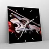 Wanduhr - Quadrat - Glasuhr - Violine Harmonie Instrument Produktbild-Vorschau 4