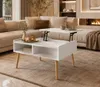 Makika Couchtisch / Wohnzimmertisch mit Glas ausziehbar mit Produktbild-Vorschau 6