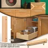 Holzschrankgriff Sechs Stück, 128 mm Lochabstand, Produktbild-Vorschau 2