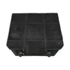 A black carbon filter for an air purifier or range hood, shown from a top-down perspective. Voir les images du produit