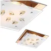 Globo Lighting Deckenleuchte Metall weiß, Glas amber, Glas Produktbild-Vorschau 5