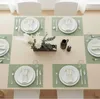 Platzmatten 6er Set, Tischset gewebt 45x30 cm grün, Produktbild-Vorschau 7