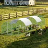 XINZI Professionele kippenstal, 3x10 meter – Metalen ren Productafbeelding-voorbeeld 10