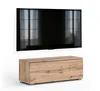 AX LIVING Barvo 100 cm TV Kommode Lowboard Braun Eiche Produktbild-Vorschau 4