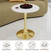 STILVORA Couchtisch mit rundem Marmor-Tischplattenfinish Produktbild-Vorschau 6
