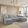 Masseno Ecksofa TESSUN mit Schlaffunktion U-Form, Sofa mit Produktbild-Vorschau 1