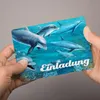 10 Einladungskarten Delfine mit GLITZER inkl. 10 Produktbild-Vorschau 3