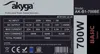 A label from a computer power supply unit. Produktbild-Vorschau