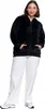 Damen Samt Sweatshirt Classic Smooth mit Kapuze Produktbild-Vorschau 4
