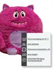 Monster Kuschelkissen 35 x 40 cm Pink Kinder Dekokissen Produktbild-Vorschau 2