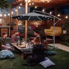 Parasol avec éclairage LED Parasol déporté 350 cm Parasol Voir les images du produit 5
