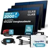 SUNNIVA® 2000W Balkonkraftwerk BIFAZIAL FULLBLACK komplett Produktbild-Vorschau 1