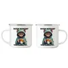 Guten morgen? Ganz dünnes Eis Emaille Tasse Langschläfer Produktbild-Vorschau 3