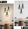 ZMH Pendelleuchte Esstisch Hängelampe Glas 3 Flammig Produktbild-Vorschau 3