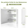 Hängeschrank Spiegelschrank Badezimmerschrank, mit LED, 60 Produktbild-Vorschau 7