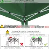 VOUNOT® Pavillon 3x3m mit 4 Seitenteilen & 4 Sandsäcke, Pop Produktbild-Vorschau 6