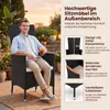 KOMFOTTEU Gartenstühle 2er Set, Balkonstuhl aus Polyrattan, Produktbild-Vorschau 5