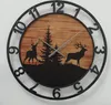 BOLTZE Wanduhr "Ludwig" aus Metall/Holz in schwarz/braun Produktbild-Vorschau 9