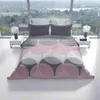 Renforce Baumwollbettwäsche Set 200x220 Rosa Grau Weiß Produktbild-Vorschau 2