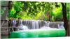 DEQORI Küchenrückwand Glas 100x50 cm 'Wasserfall im Produktbild-Vorschau 1
